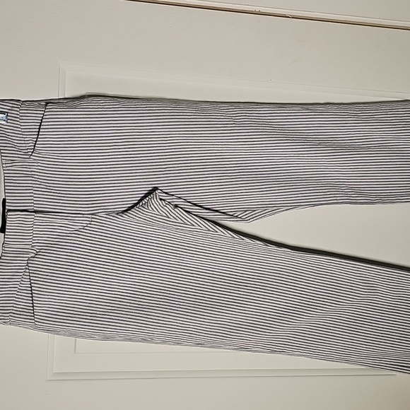 Striped Blue and White Women's Pants By EXPRESS. SZ 00L COTTON - Picture 2 of 11